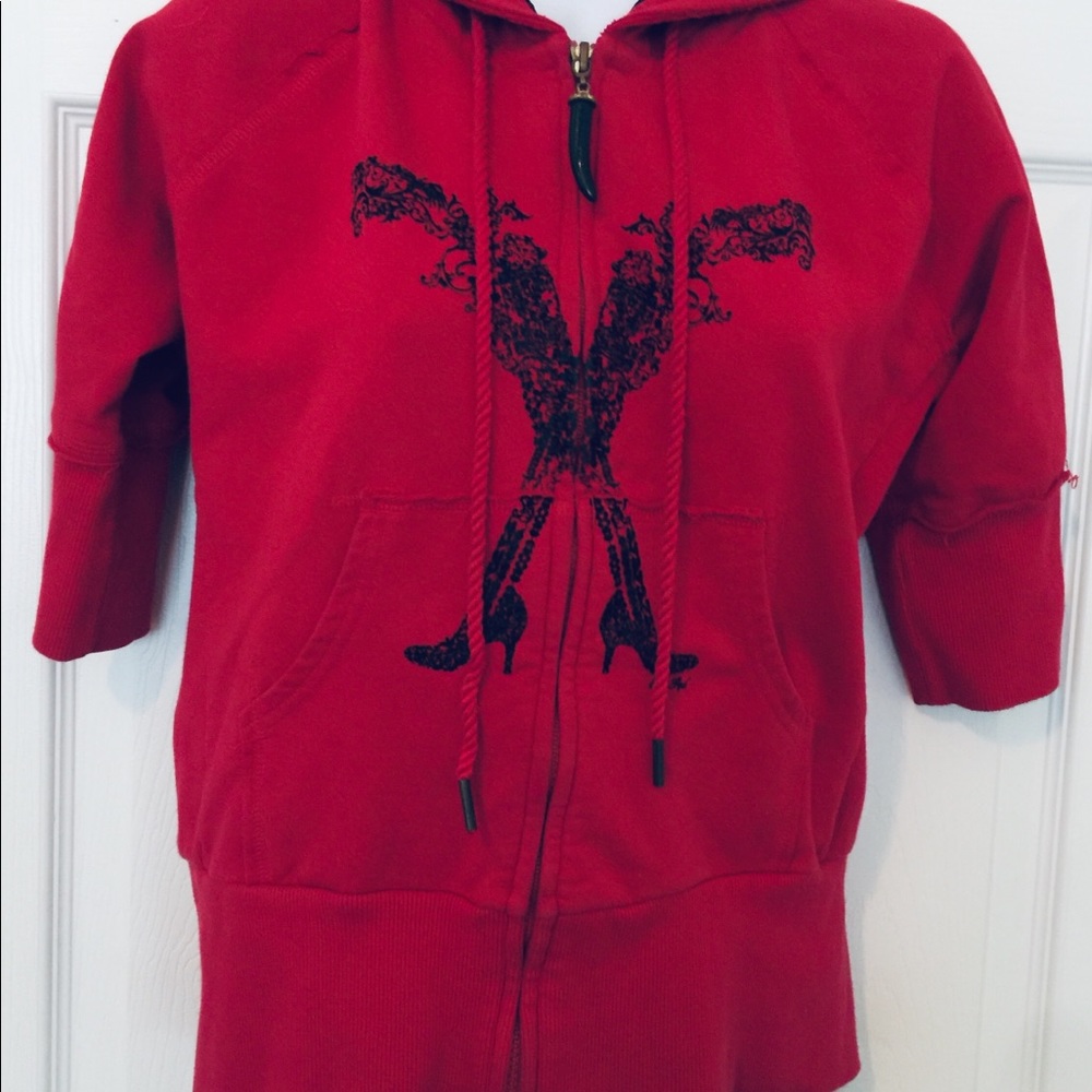 Vintage Red by Marc Ecko /Short Sleeve Hoodie